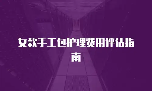 女款手工包护理费用评估指南