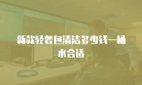 新款轻奢包清洁多少钱一桶水合适