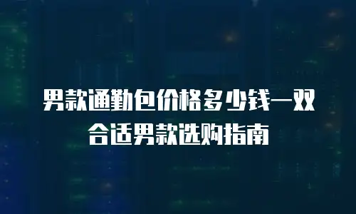 男款通勤包价格多少钱一双合适男款选购指南