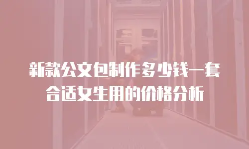 新款公文包制作多少钱一套合适女生用的价格分析