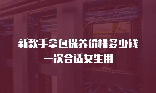 新款手拿包保养价格多少钱一次合适女生用