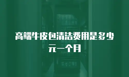 高端牛皮包清洁费用是多少元一个月