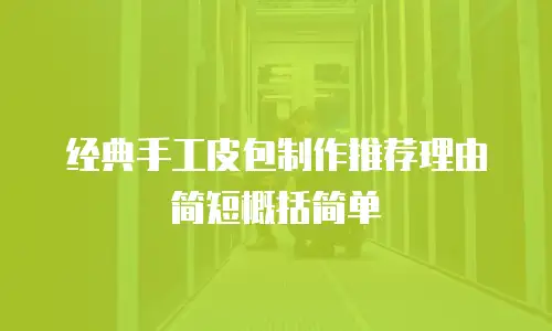 经典手工皮包制作推荐理由简短概括简单