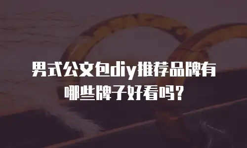 男式公文包diy推荐品牌有哪些牌子好看吗？