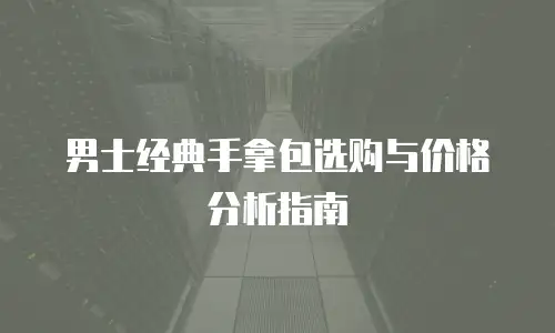 男士经典手拿包选购与价格分析指南