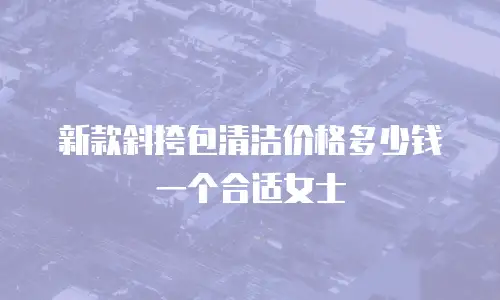 新款斜挎包清洁价格多少钱一个合适女士