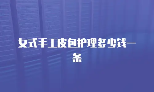 女式手工皮包护理多少钱一条