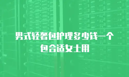 男式轻奢包护理多少钱一个包合适女士用