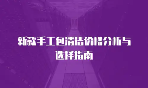 新款手工包清洁价格分析与选择指南