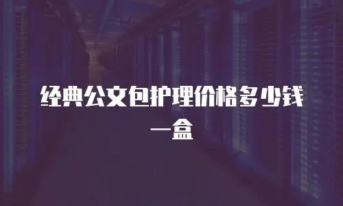 经典公文包护理价格多少钱一盒