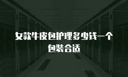 女款牛皮包护理多少钱一个包装合适