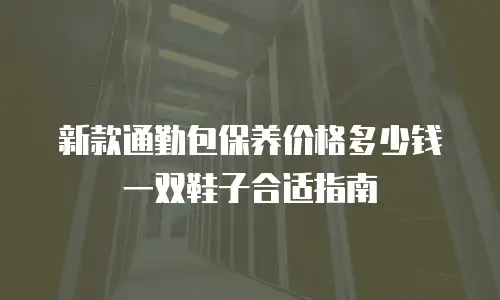 新款通勤包保养价格多少钱一双鞋子合适指南