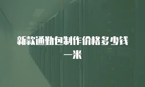 新款通勤包制作价格多少钱一米