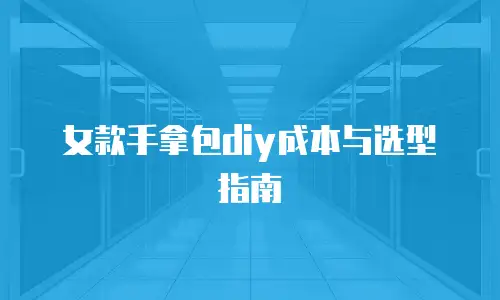 女款手拿包diy成本与选型指南
