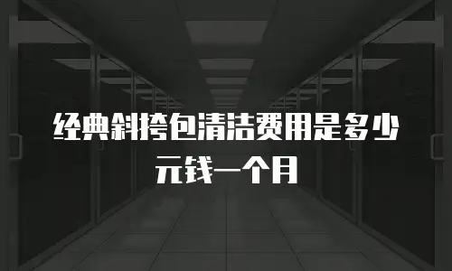 经典斜挎包清洁费用是多少元钱一个月
