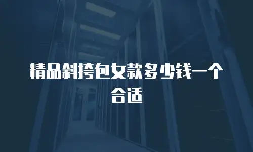 精品斜挎包女款多少钱一个合适