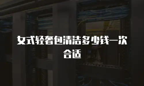 女式轻奢包清洁多少钱一次合适