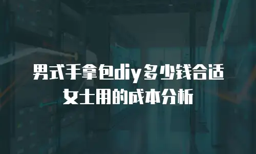男式手拿包diy多少钱合适女士用的成本分析