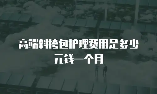 高端斜挎包护理费用是多少元钱一个月