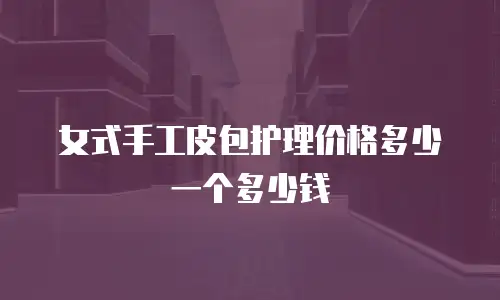 女式手工皮包护理价格多少一个多少钱