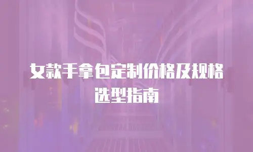 女款手拿包定制价格及规格选型指南