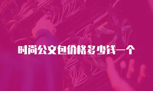 时尚公文包价格多少钱一个
