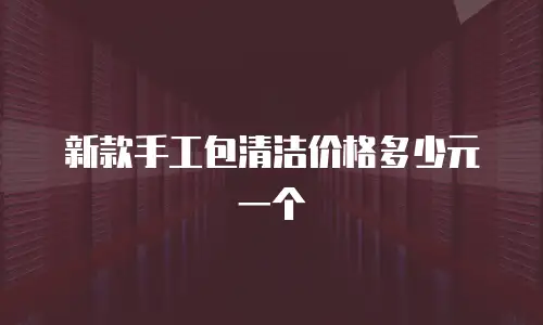新款手工包清洁价格多少元一个