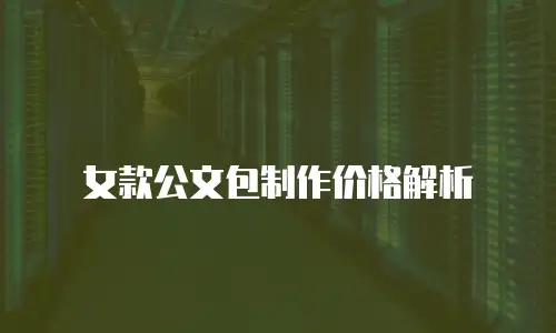 女款公文包制作价格解析