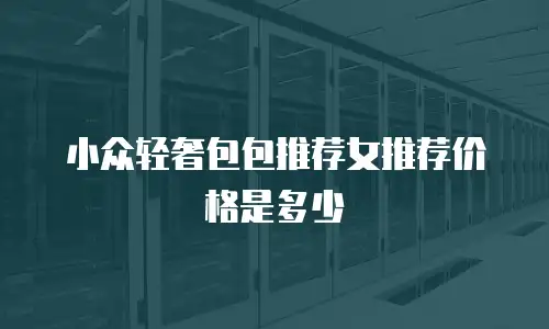 小众轻奢包包推荐女推荐价格是多少