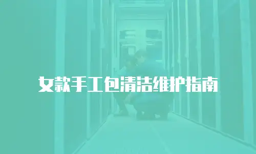女款手工包清洁维护指南