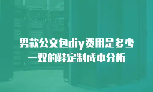 男款公文包diy费用是多少一双的鞋定制成本分析