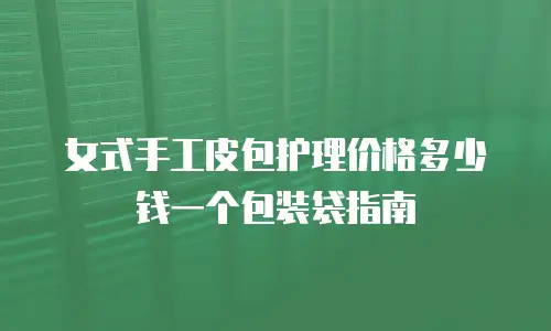 女式手工皮包护理价格多少钱一个包装袋指南