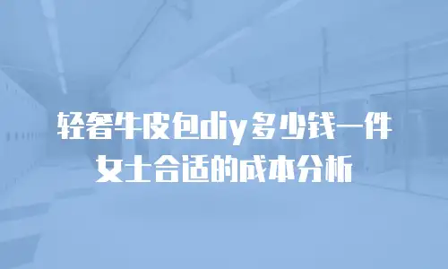 轻奢牛皮包diy多少钱一件女士合适的成本分析