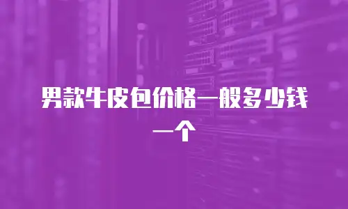 男款牛皮包价格一般多少钱一个