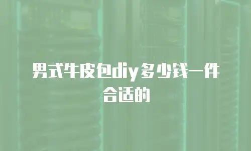男式牛皮包diy多少钱一件合适的