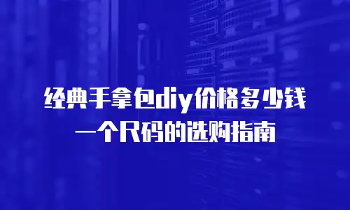 经典手拿包diy价格多少钱一个尺码的选购指南