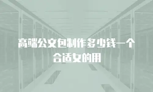 高端公文包制作多少钱一个合适女的用