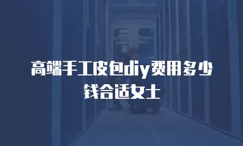 高端手工皮包diy费用多少钱合适女士