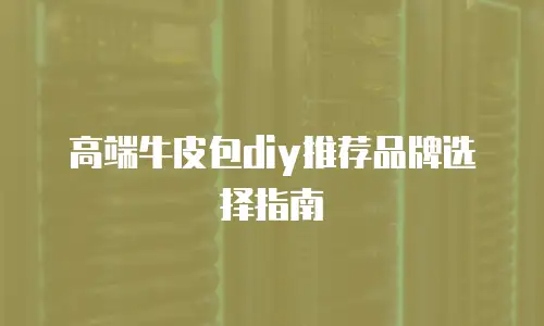 高端牛皮包diy推荐品牌选择指南