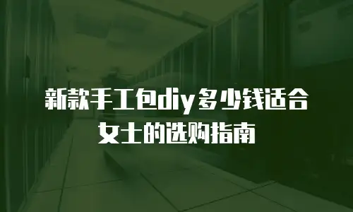 新款手工包diy多少钱适合女士的选购指南