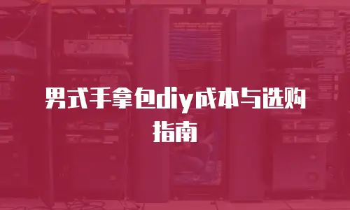 男式手拿包diy成本与选购指南