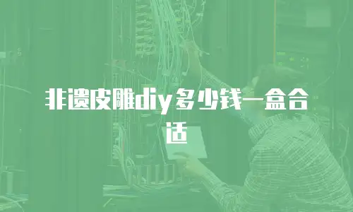 非遗皮雕diy多少钱一盒合适