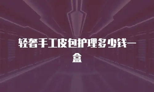 轻奢手工皮包护理多少钱一盒