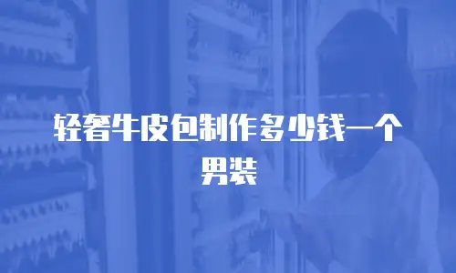 轻奢牛皮包制作多少钱一个男装
