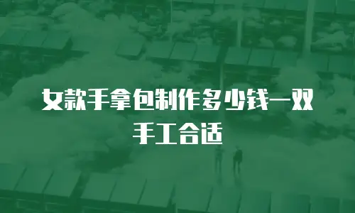 女款手拿包制作多少钱一双手工合适