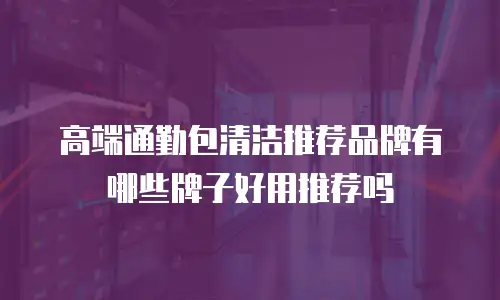 高端通勤包清洁推荐品牌有哪些牌子好用推荐吗