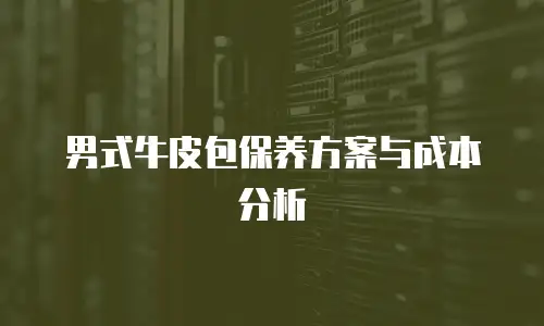 男式牛皮包保养方案与成本分析