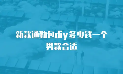 新款通勤包diy多少钱一个男款合适