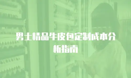 男士精品牛皮包定制成本分析指南