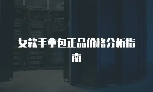 女款手拿包正品价格分析指南